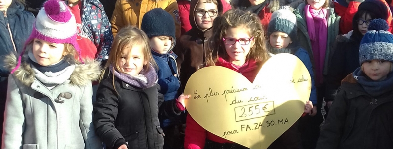 Les élèves de l’école  JEANNE D’ARC ont pu offrir 2125 repas aux enfants de Madagascar !